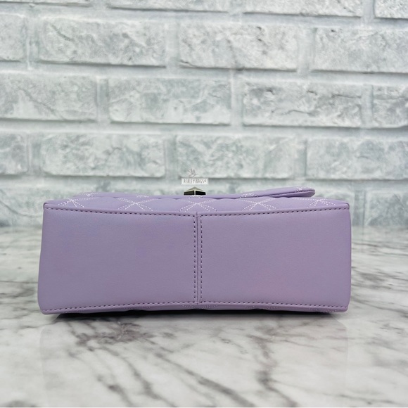 Kate Spade Natalia Small Flap Chain Shoulder Bag Crossbody In Lilac Frost - Picture 9 of 13